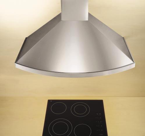 Soft shape stainless steel for designers curved kitchen effect.