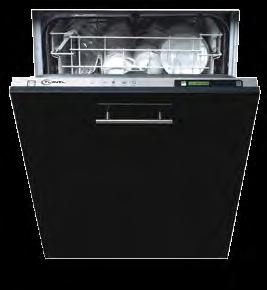 41kg FDW45 45cm integrated dishwasher 10 place setting 5 programmes 4 temperatures Cold fill 3 spray levels Height adjustable upper rack