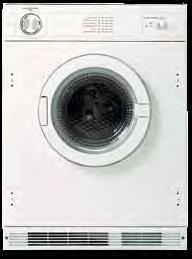 Laundry BWTDI Fully integrated, vented tumble dryer C drying 6kg load 6 drying programmes djustable drying temperature 120 minute timer Reverse tumble Removable fluff filter Rear vented 180º door