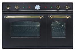 Range cookers Built-in appliances Built-in hobs Hoods Dimensions 90cm Milano Twin Built-In Oven D900NE3 E3 digital oven temperature control Temperature range from 30 C to 300 C 9 cooking functions in