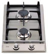 1kW Robust solid brass burner Metal controls H30PFV One handed, automatic ignition Domino Gas 2 Burners Cast-iron