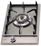 7kW Robust solid brass Metal controls One handed, automatic ignition H30V Domino Gas Dual Burner Wok Dual control