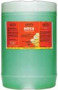 DISINFECTANTS DETCO Cleaner, Deodorizer, Disinfectant & Fongicide Dual quaternary cleaner, deodorant, disinfectant, fungicide, virucide suitable for disinfecting HVAC coils and other equipment