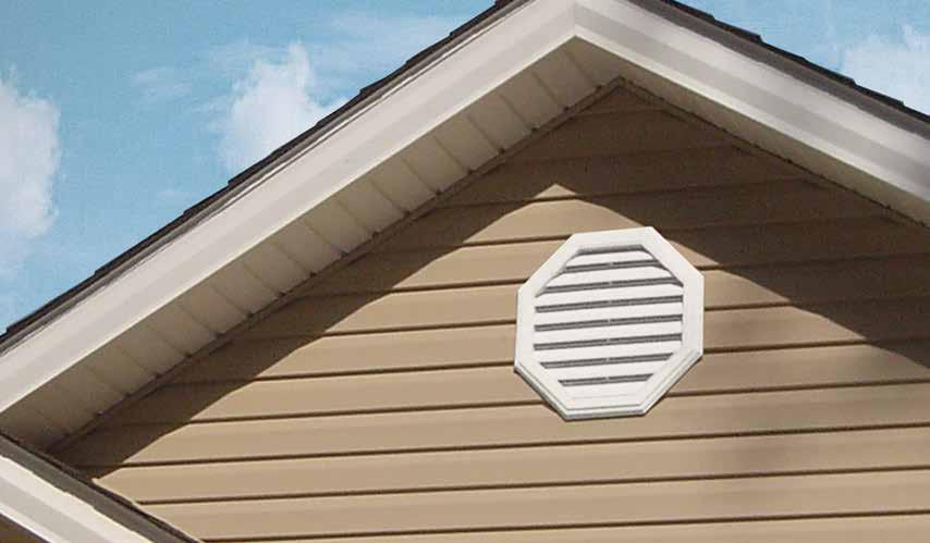 Durable, water resistant and easy to install, tons of styles and colors make our vents a perfect match for any finishing touch project.