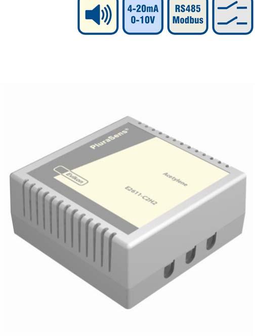 E2611 Series 4-20mA 0-10V RS485 Modbus Compact wall-mount housing providing optimal airflow Integrated accurate and stable sensor with long lifetime (7.