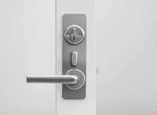prevention. Door handle with Ruko cylinder.