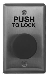 STAINLESS STEEL FACEPLATE UL/CSA APPROVED SWITCH RATED 15 AMPS @30V DC CM-45/8: ALL ACTIVE 4-1/2 SQUARE PUSH TO LOCK PUSH