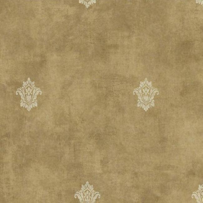 WOVEN SPOT A faint damask design peeks through a distressed and clouded field with a pleasant pearly sheen.