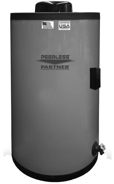 PARTNER PV INDIRECT-FIRED WATER HEATER Minimal Standby Temperature Loss Rapid Recovery Rate Easy Installation No Separate Chimney or Burner Needed Standard Equipment: Removable Copper Coil