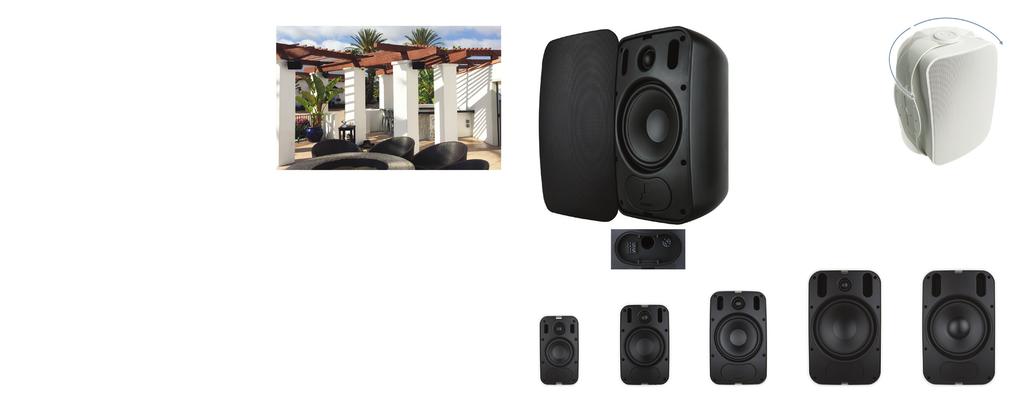 Professional Series Surface Mount Speakers Certiﬁcations Sonance Professional Series Surface-Mount Speakers feature Sonance s Fast-Mount bracket and front cable connection to speed up the