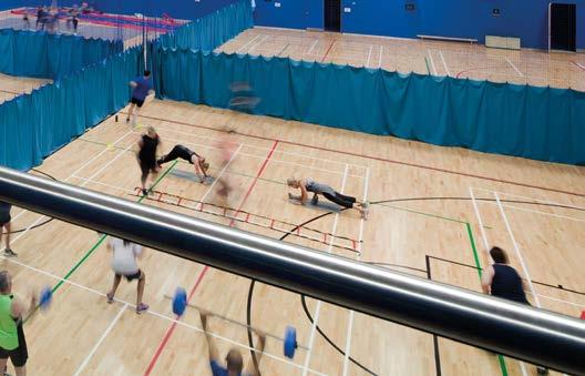 Squash courts (with moveable wall)