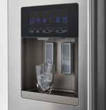 if the door is not closed or the temperature increases Built-in water dispenser for cold/filtered water No frost function against ice and frost formation Fast freeze function to quickly freeze large