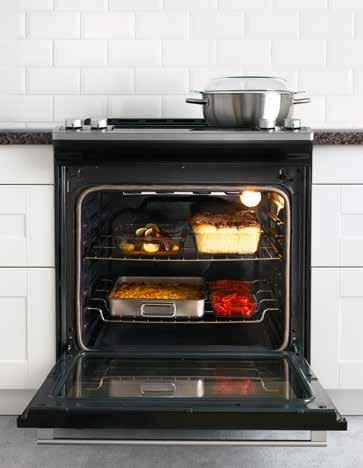 13 GLASS CERAMIC COOKTOP provides even and effective heating through each cooking zone.