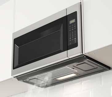 27 SETUP TO WORK SMART A combination of microwave oven and extractor fan it's a smart use of space but also one way to create