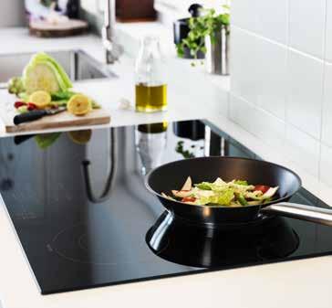 heating adapted to the shape and size of your cookware.