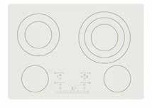 93 Infinite heat setting controls to suit your needs Cooktop with 2 variable cooking zones that provide even and effective heating adapted to the shape and size of your