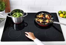 danger of burning yourself Smooth tempered glass surface makes it easy to clean Infinite heat setting controls to suit your needs Cooktop with 2 variable cooking zones