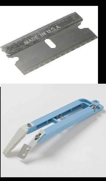 Tools Razor blades can be used for both
