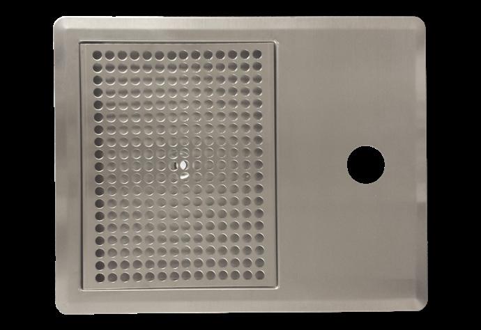 75 H 2 lbs RDP-1-SSQ Flush mount, stainless drain pan and tower mount. For use with CBR-V1 and CBR-V2, LIT-V2C 12 W x 15.125 D x 0.