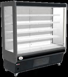 Refrigerated C Series Euro Dairy/Deli Merchandiser Adjustable Shelves Open front self service grab and go Easy access for loading and cleaning Excellent vision through attractively styled side glass