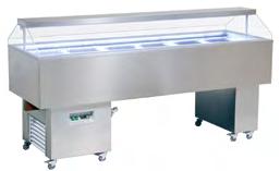 ease of loading/serving Serving trays optional LED lighting optional Model Numbers Isola 4S/S Isola 6 Isola 6S/S Width (inches) 59 ¼ 81 ¼ 86 Depth