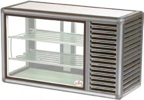 Frozen 200 GBT Fixed Shelves H4IB Storage Freezer Gold or silver anodized finish Glass walls Smooth finish.