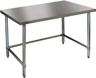 Non Refrigerated PTS Stainless Steel Prep Table with Shelf Stainless steel