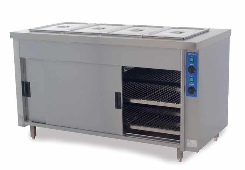 Premier Bains Marie Hot Cupboard Probably the most efficient and environmentally friendly range on the market Electronic temperature controlled dry heat bain marie giving all the benefits of a wet