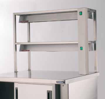 Provides an ideal kitchen servery or plating up point which can be used as a link between kitchen and waiting staff. (Bespoke units available on request).