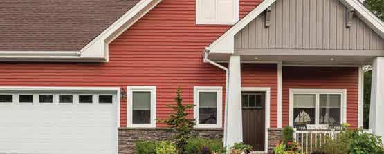 Take a few risks for the sake of curb appeal. Wondering if choosing a rich, dark colour to accent the main portion of your home might be too bold?