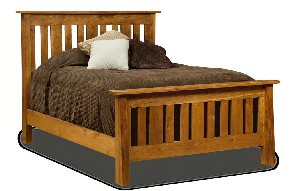 Freemont Mission Low Footboard FR-SB-Q Rustic Cherry Chestnut Stain (FC104)