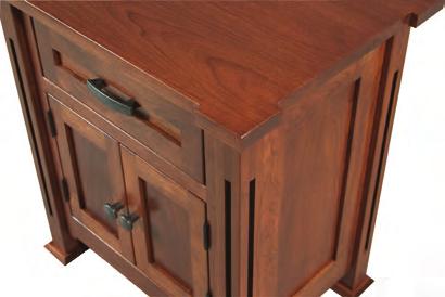 MISSION NIGHT STAND PK-251D 2 Door, 1 Drawer 24¼ x 17¾ x