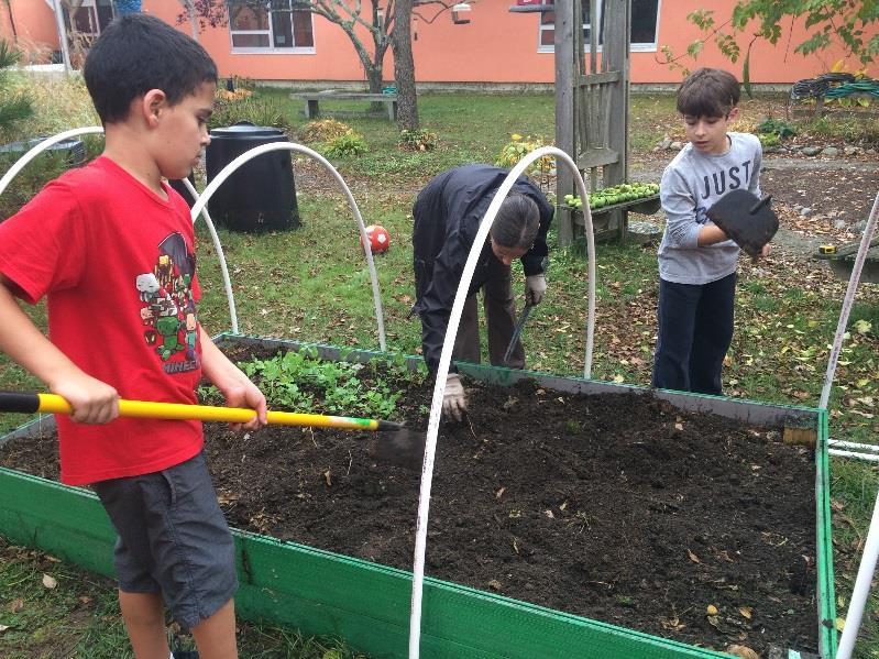Our School Garden Mentors, Rebecca Payette, a URI Master Gardener who is