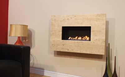 The Moderno is a popular choice with customers as the contemporary styling can be combined with a wide range of natural stone fascia types to create a stunning feature fireplace for a room.