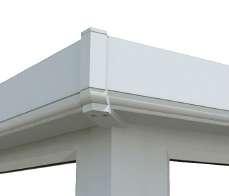 The Cornice can be used on standard conservatory eaves beams and is