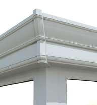 bars to provide smooth clean lines at the eaves interface.