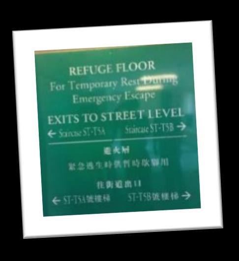 Requirements: no other occupancies area for refuge > 50% of the floor area clear headroom > 2300mm two