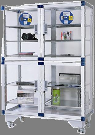 Acrylic Nitrogen Cabinet Transparent Acrylic Cabinet N2 set pre-installed, dry unit 3% or 20% Fast dehumidification