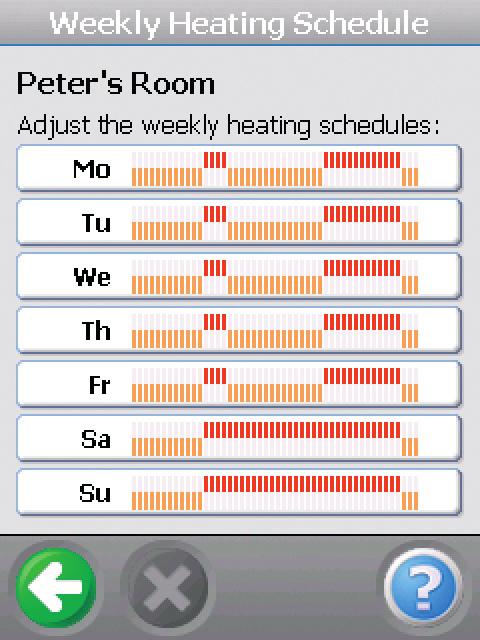 Adjust heating from one place Control your entire house from the central controller
