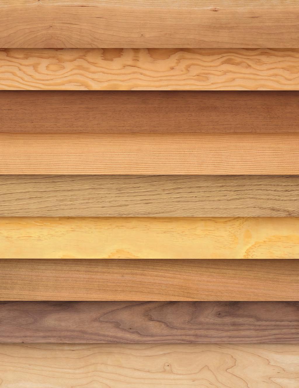 52 WOOD SPECIES Marvin makes it easy to complement any project or design with an array of high-quality wood options. Marvin is committed to environmentally responsible forest management.
