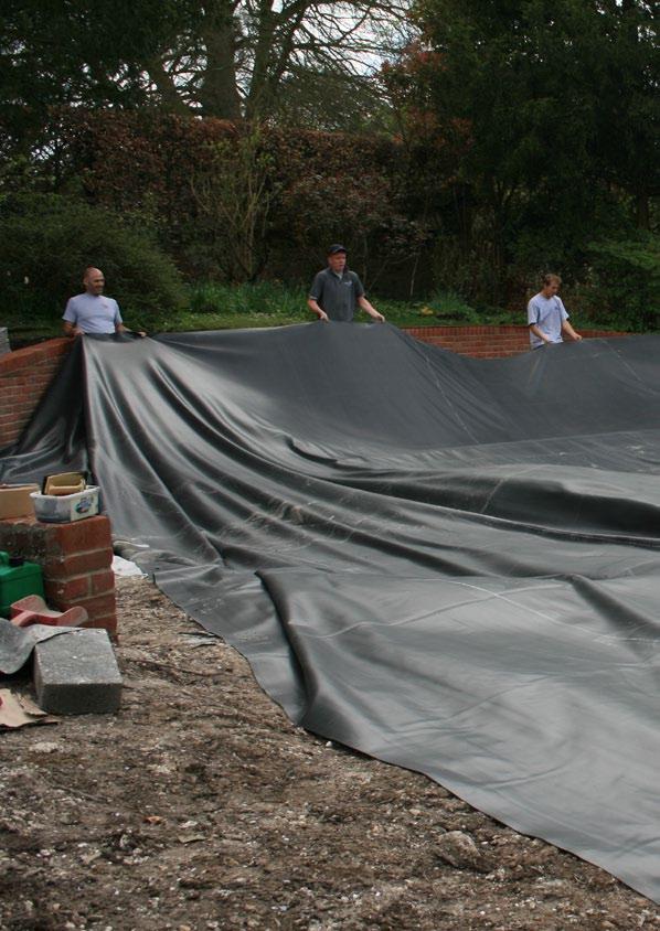 Case Study - Seaming Solutions A natural swimming pond created with a flat sheet liner.