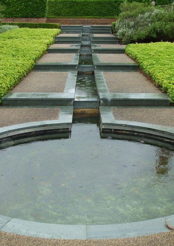 Case Study - Tailor Made Solutions This lovely formal water feature is made up of a stepped rill leading to a tailor made circular feature pond.