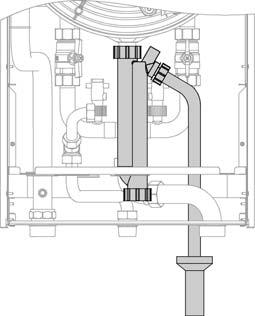 Discharge condensate from the boiler into the drainage system, either directly or (if required) via a neutralization unit (accessory).