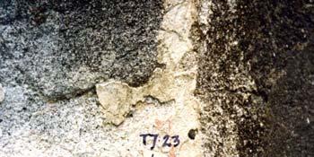 Sample no. 23 Location Cella, interior. South wall, east side of the entrance.