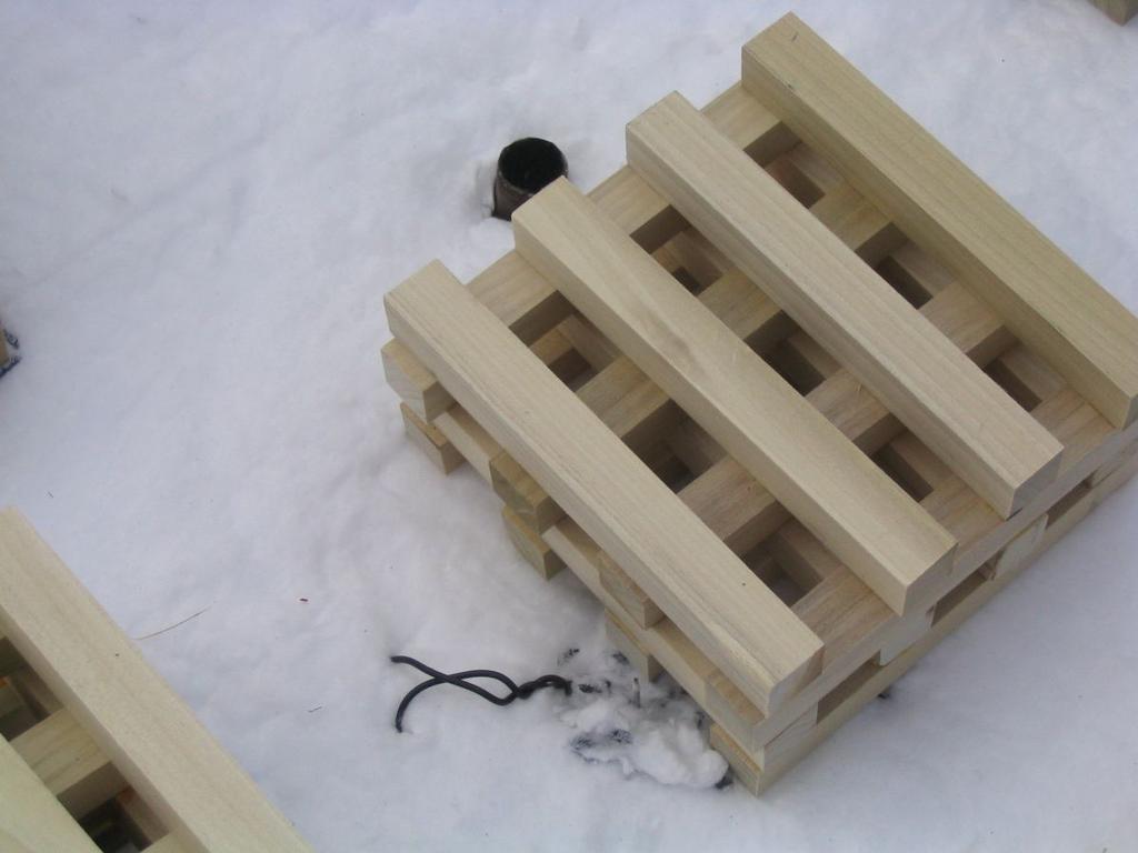 Figure 3: Photograph of wood crib