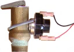 This sensor needs to be placed in contact with the tank outer wall, near the top. It must be placed under the tank s foam or fiber insulation.