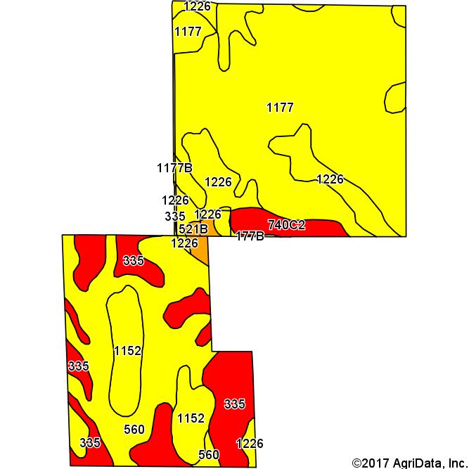 Soils Map ~ Berg Tillable Acres State: County: Location: Township: Iowa Worth 33-100N-20W Grove Acres: 273.97 Date: 4/27/2017 Soils data provided by USDA and NRCS.