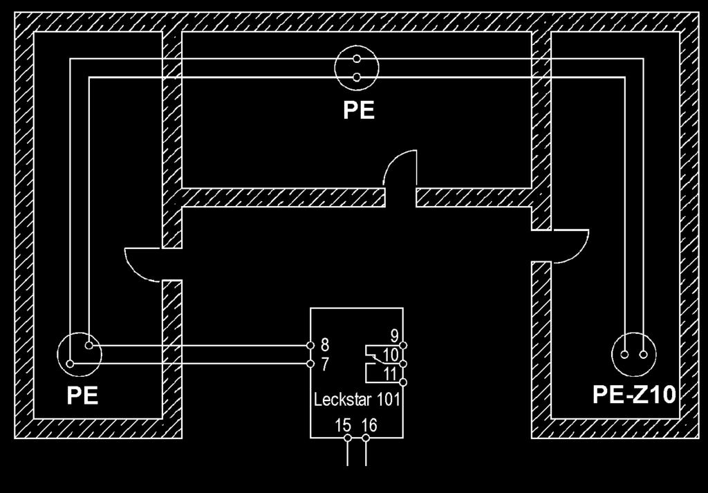All other electrodes are to be used without integrated Z10 cable break monitoring unit (see right-hand circuit diagram below).