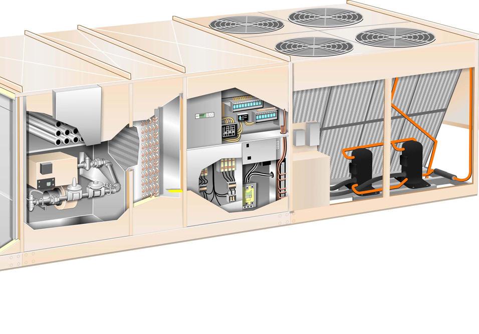 9 8 12 11 10 Draw-Through System Design (not shown) High latent cooling for make-up air systems or systems with high humidity loads Blow Through System Design (shown) High sensible heat ratio for