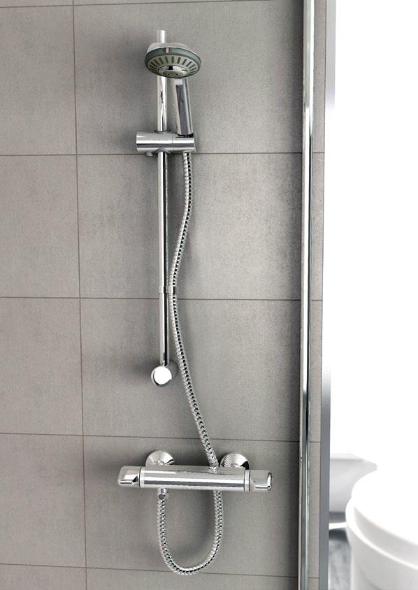 plus thermostatic shower range the plus brings a